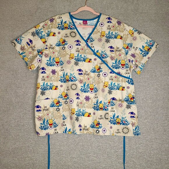 DISNEY BABY Pooh and Eeyore Scrub Top Size 3X - Picture 1 of 6